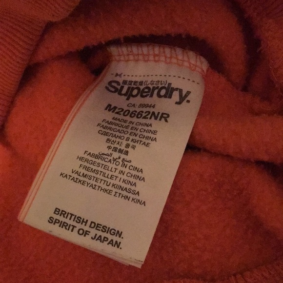 SUPERDRY Triple Drop Color Block Logo Crew Sweatshirt EUC Men's S - Picture 10 of 12